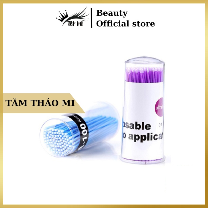 Tăm tháo mi đầu nhỏ chuyên dụng đa năng tiện lợi hũ 100 cây