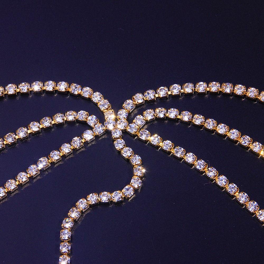 Chuỗi Dây Đeo Trang Trí Tóc Nhiều Lớp Che Phủ Toàn Diện Dành Cho Nữ