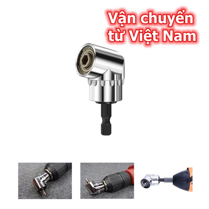 Đầu Chuyển Hướng Bắt Vít Góc Chân Lục Giác Cho Máy Bắn Vít, Máy Khoan