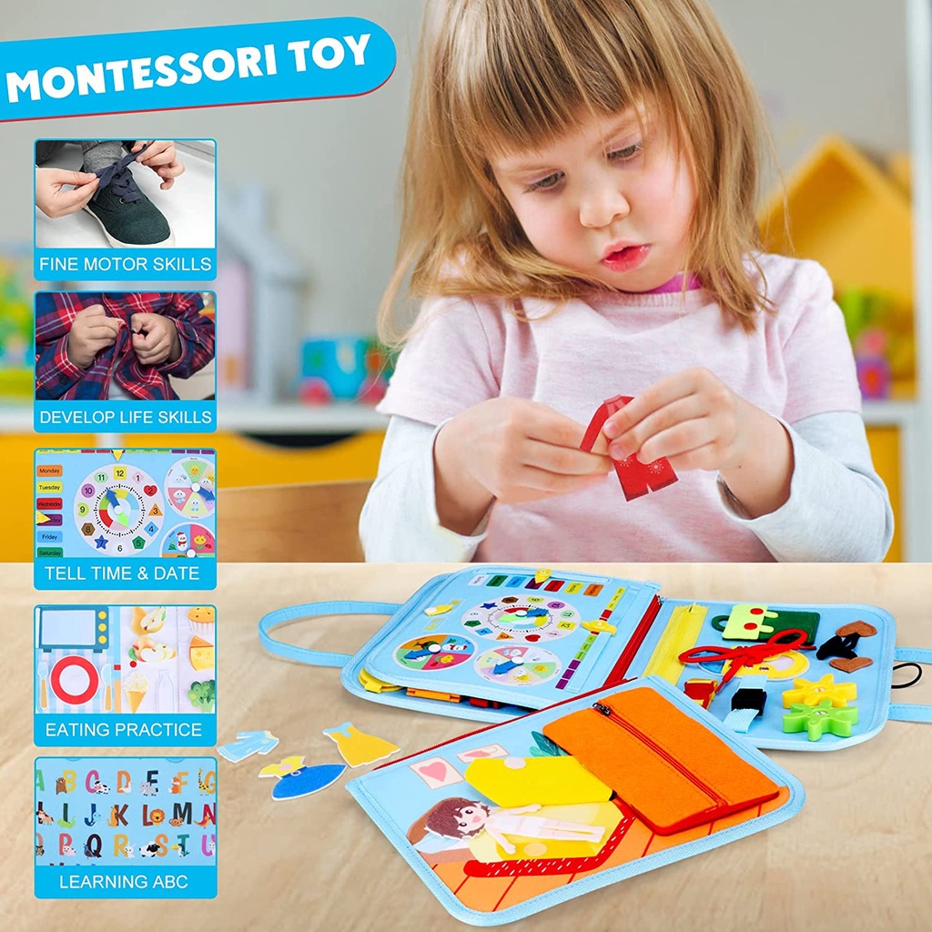 Đồ Chơi Bảng Xếp Hình Montessori Giúp Bé Học Hỏi