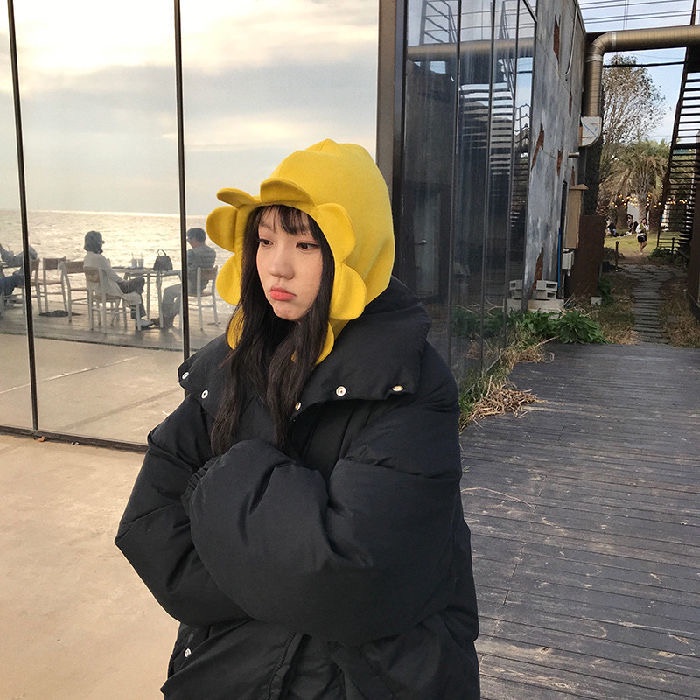 H.A.N STORE  Áo hoodie mũ hoa cúc siêu đáng iu - 3 ẢNH THẬT Ở CUỐI