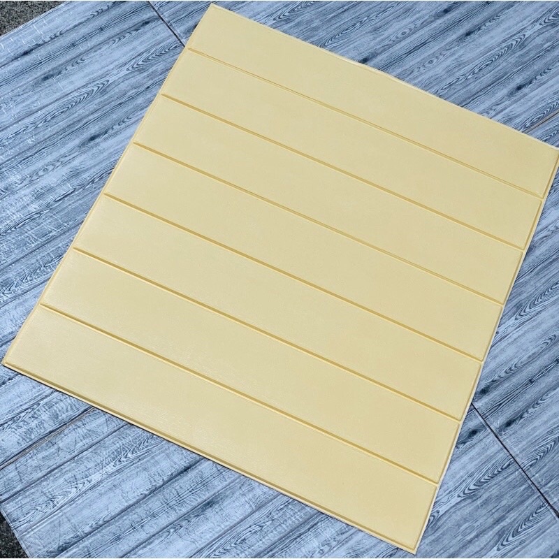 Xốp dán tường 3d giả vân gỗ nhiều màu, dày 7mm kích thước 70x77cm