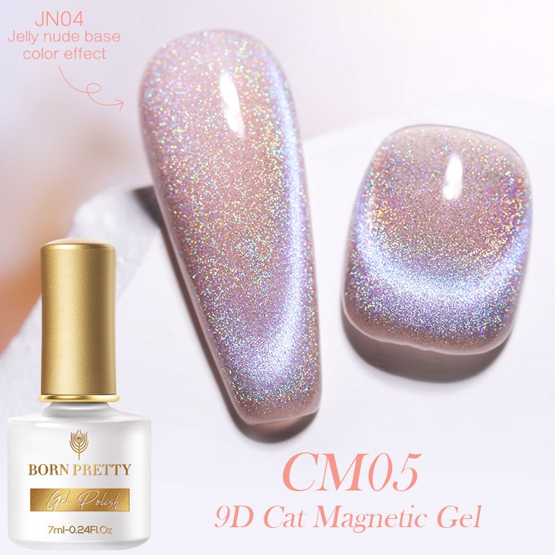 Gel sơn móng từ tính BORN PRETTY 7ml màu mắt mèo cực quang