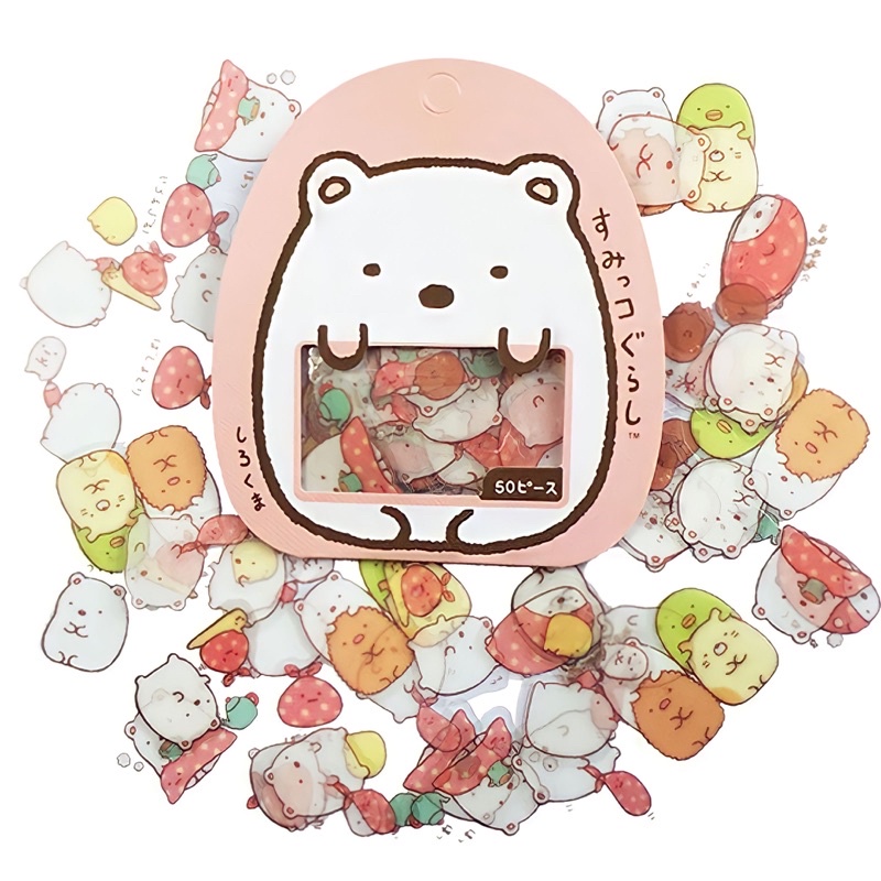 Bộ 50 Miếng Sticker Kawaii Molang Siêu Xinh