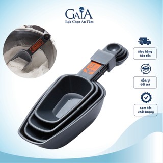 Bộ thìa đong cỡ lớn 2 đầu CUP và TSP 4 size đo lường đa năng