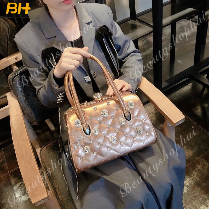 Túi Xách Đính Đá Kim Cương Sức Chứa Lớn Đa Năng Thời Trang Cho Nữ