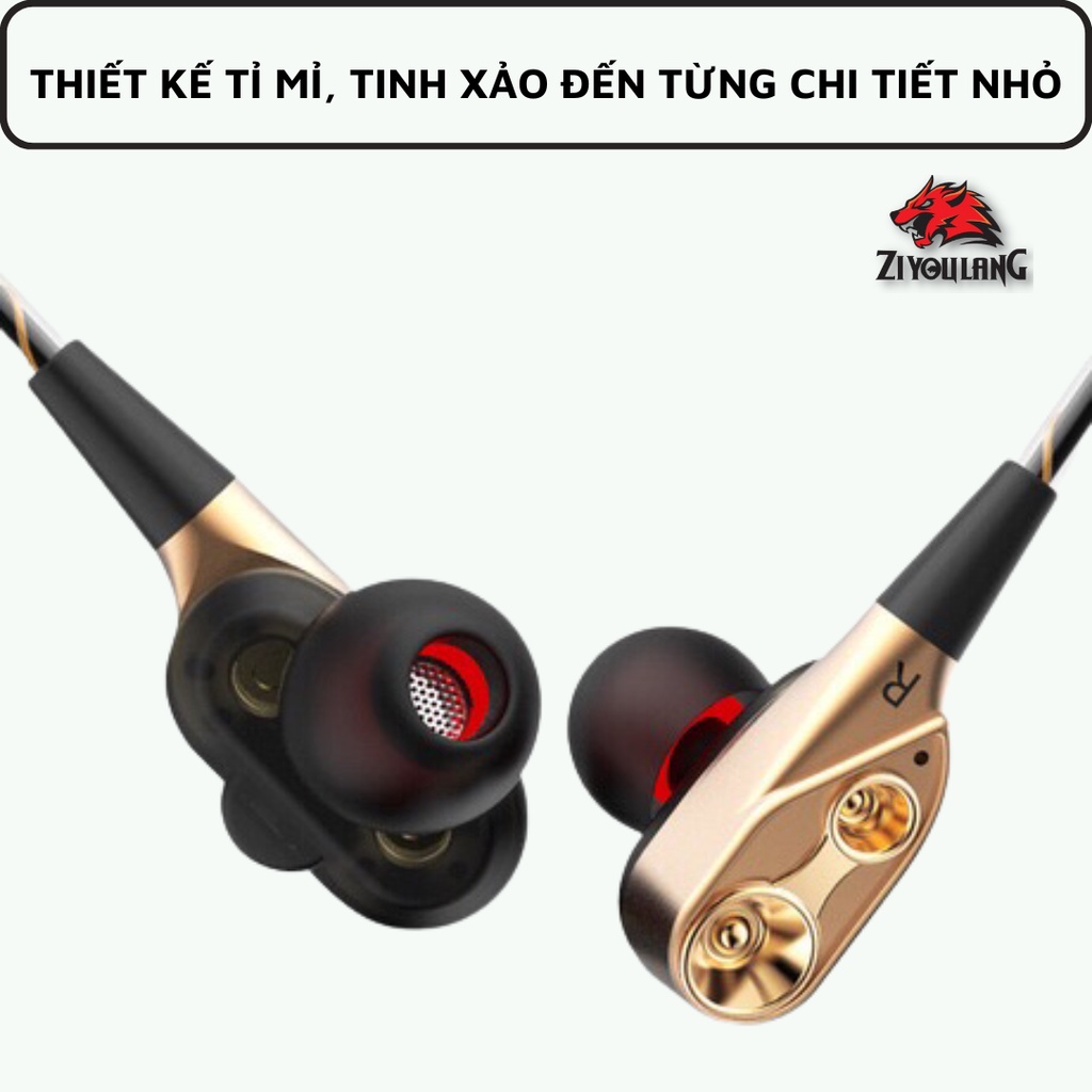 Tai Nghe Có Dây In-Ear CK8 NEW Pro Chống Ồn Cao Cấp, Âm Thanh Hifi Nghe Nhạc Cực Chill
