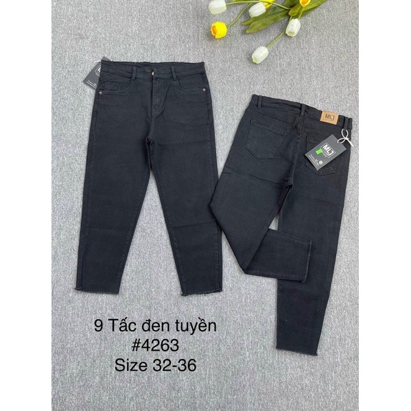 BEST SELLER-Quần jeans 9tấc co dãn mạnh
