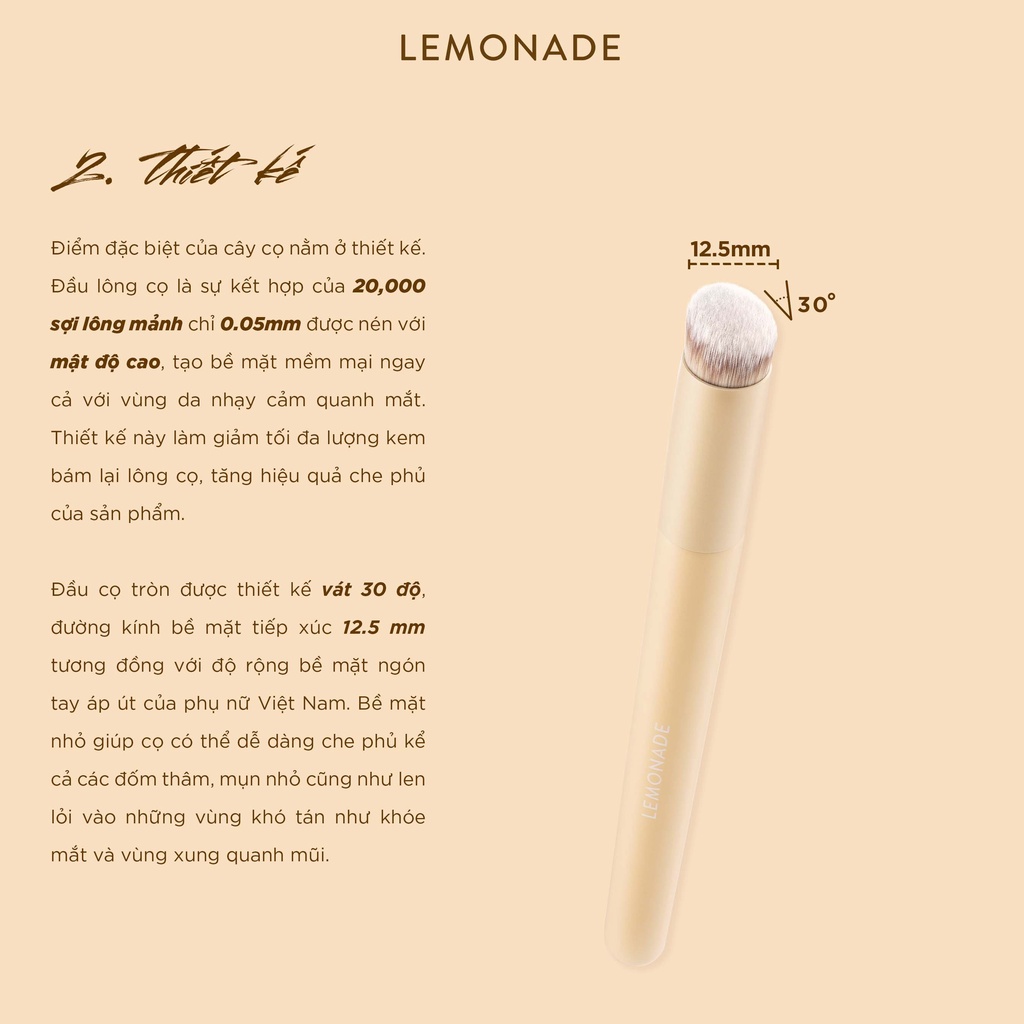 Cọ che khuyết điểm Lemonade Concealer Brush 10g