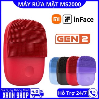 Máy rửa mặt Xiaomi inFace MS2000 Gen 2 - Máy rửa mặt sóng âm 2 lớp nhỏ gọn, chất lượng silicone cao cấp, chống nước IPX7