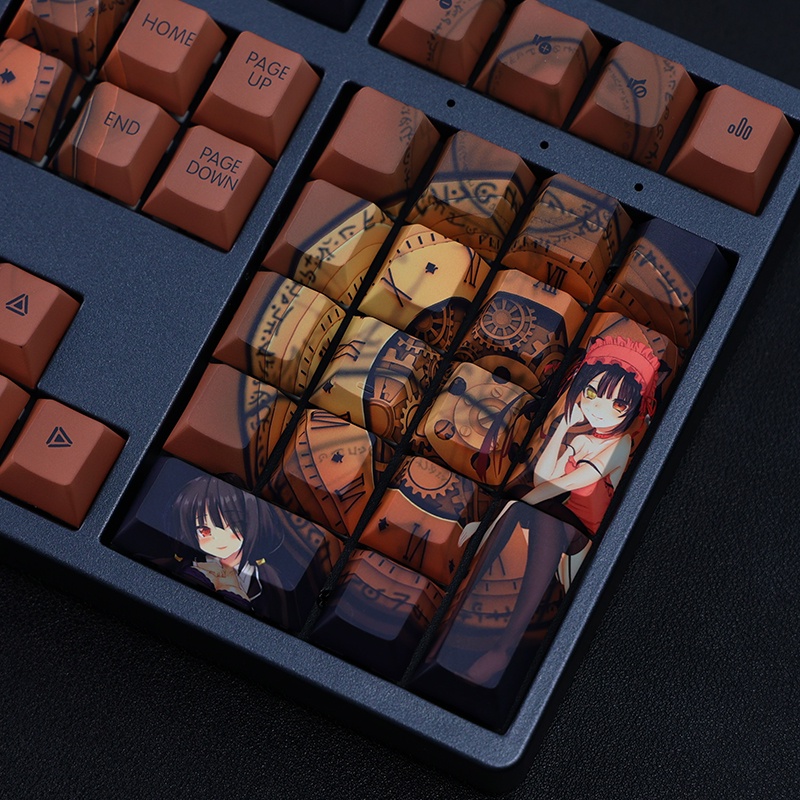 Tokisaki Kurumi Keycaps Cherry Profile DATE A LIVE Nightmare Anime PBT Dye Sub Bàn phím cơ học Keycap