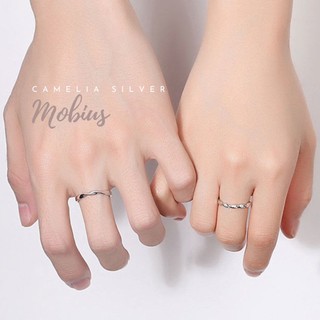 Nhẫn bạc Mobius - Nhẫn bạc đôi