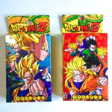 Hộp thẻ bài 52 lá in hình nhân vật truyện 7 viên ngọc rồng dragon ball tuổi thơ 8x9x