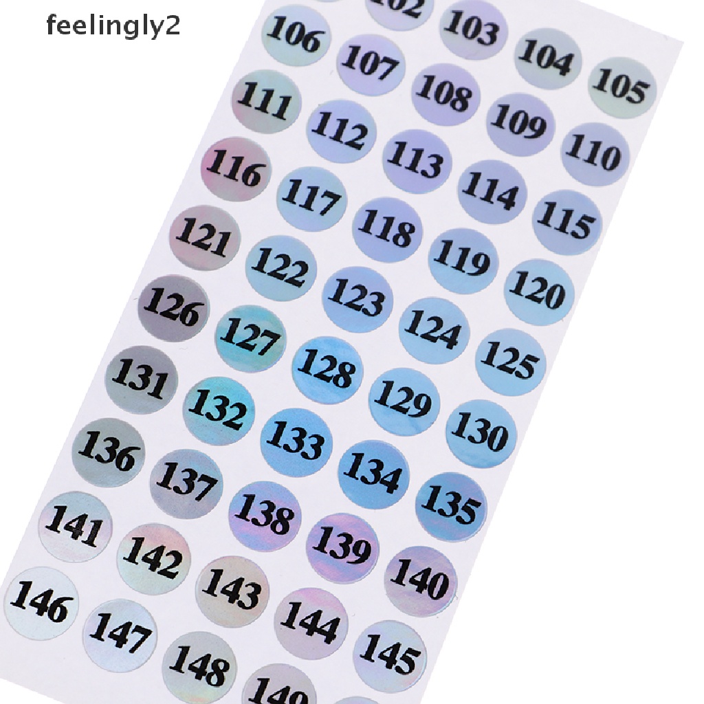 Nhãn Dán Màu Sắc Laser In Số 1-250 Trang Trí Móng Tay