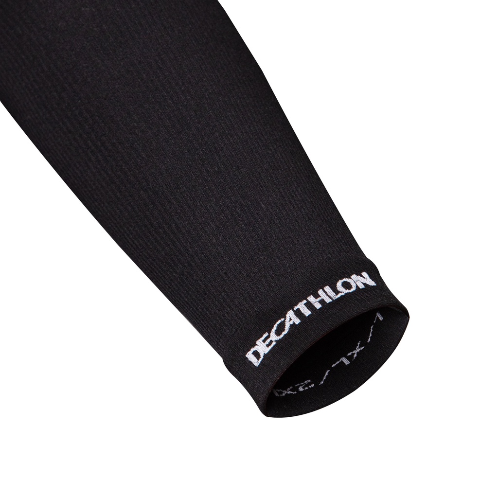 Găng cánh tay chống tia cực tím màu đen DECATHLON van rysel mã 8626584