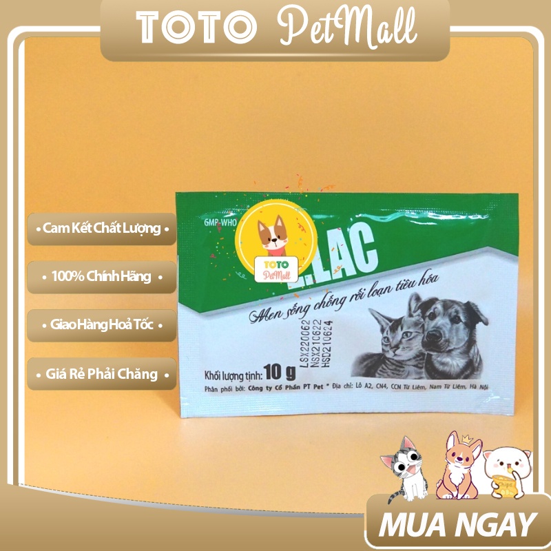 Men Tiêu Hóa Sống Cho Chó Mèo thú cưng Elac 10Gr 🎉 Totopetmallhn