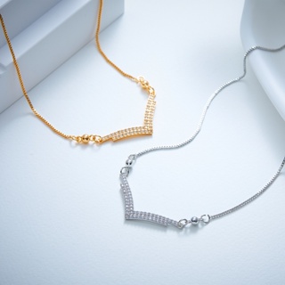 Image of Hyl Jewelry 248N Kalung Titanium Wanita Karat Kabah Emas Silver Asli Panjang Muda Dan Anti Luntur