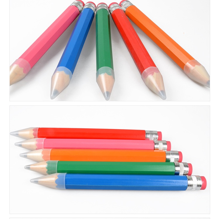 Bút Chì Gỗ Cỡ Lớn 35cm Thiết Kế Sáng Tạo Dễ Thương