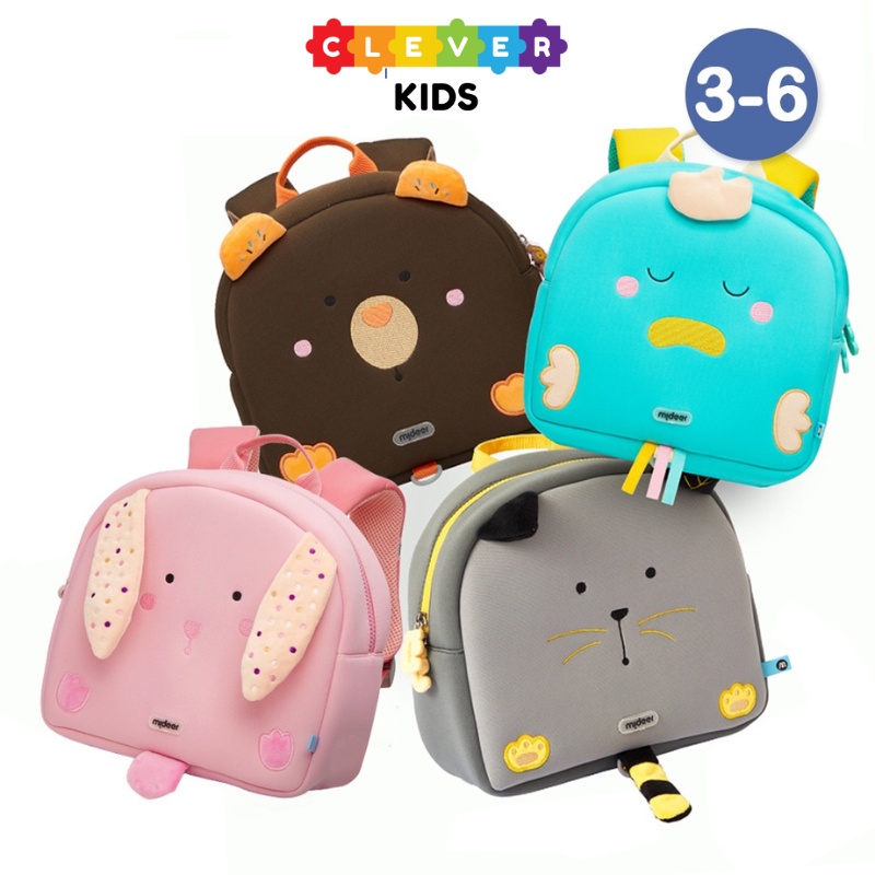 Balo Mầm Non Siêu Nhẹ Cho Bé Chính Hãng Mideer Backpack, Balo Cho Bé Trai Và Bé Gái Từ 2+ - CleverKids