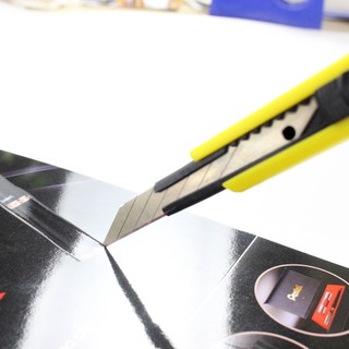[Xả kho] Dao rọc giấy cỡ nhỏ | 01 lưỡi 30 độ, KT 0.4*9*80mm | Stacom E130A