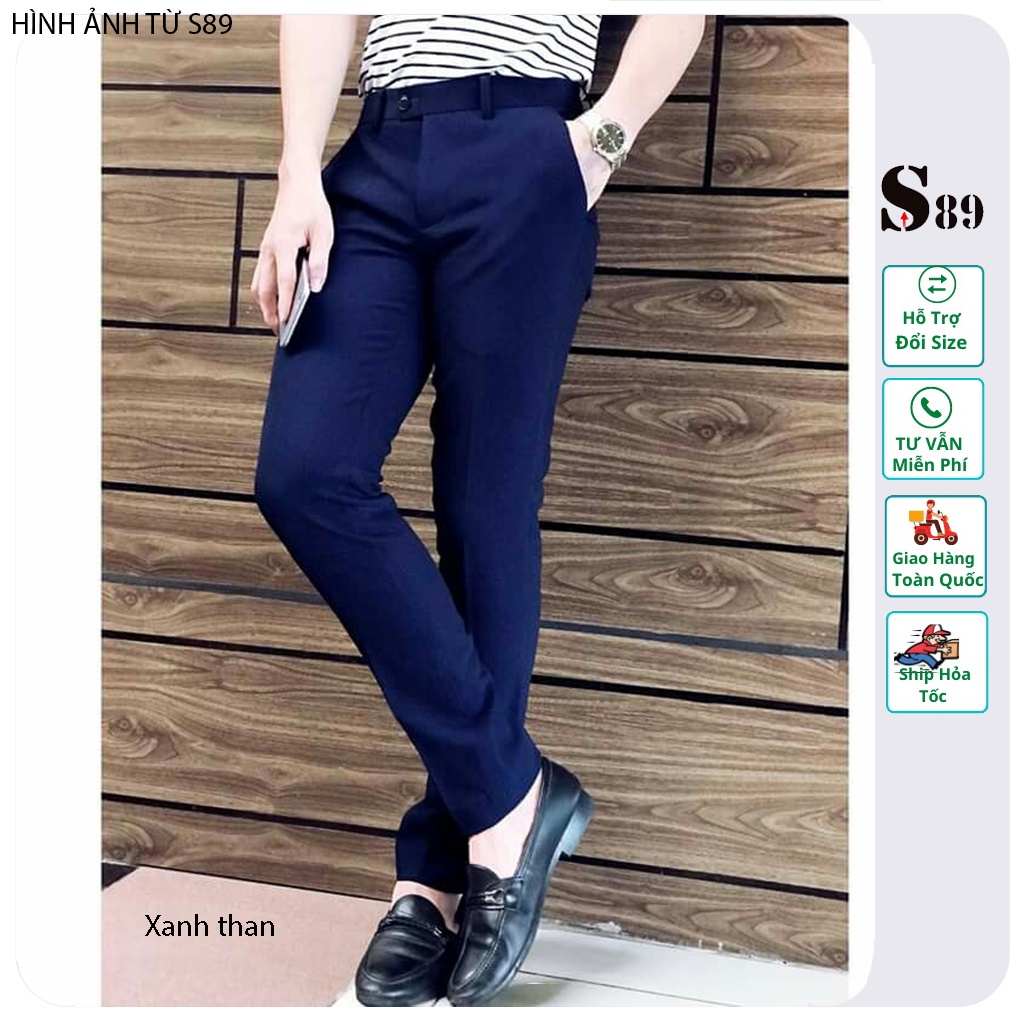 Quần tây nam T-Max nhiều màu vải co giãn nhẹ dể phối đồ - thơi trang nam trẻ trung căn bản S89
