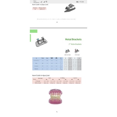 Mắc cài răng 6 mở nắp sẵn, torque 0°, mắc cài meaw geaw