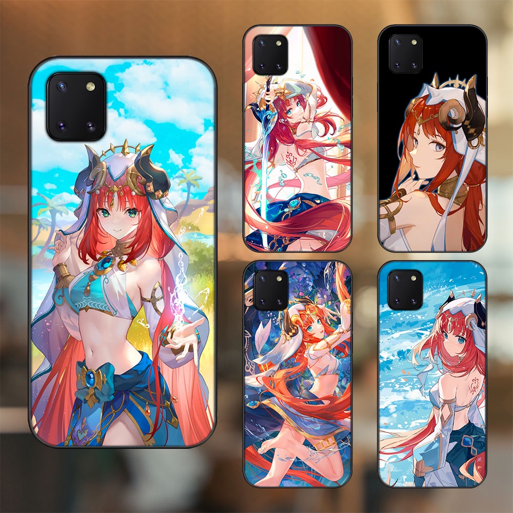 Ốp lưng Samsung Note 10 Lite viền đen in hình Nilou Genshin Impact