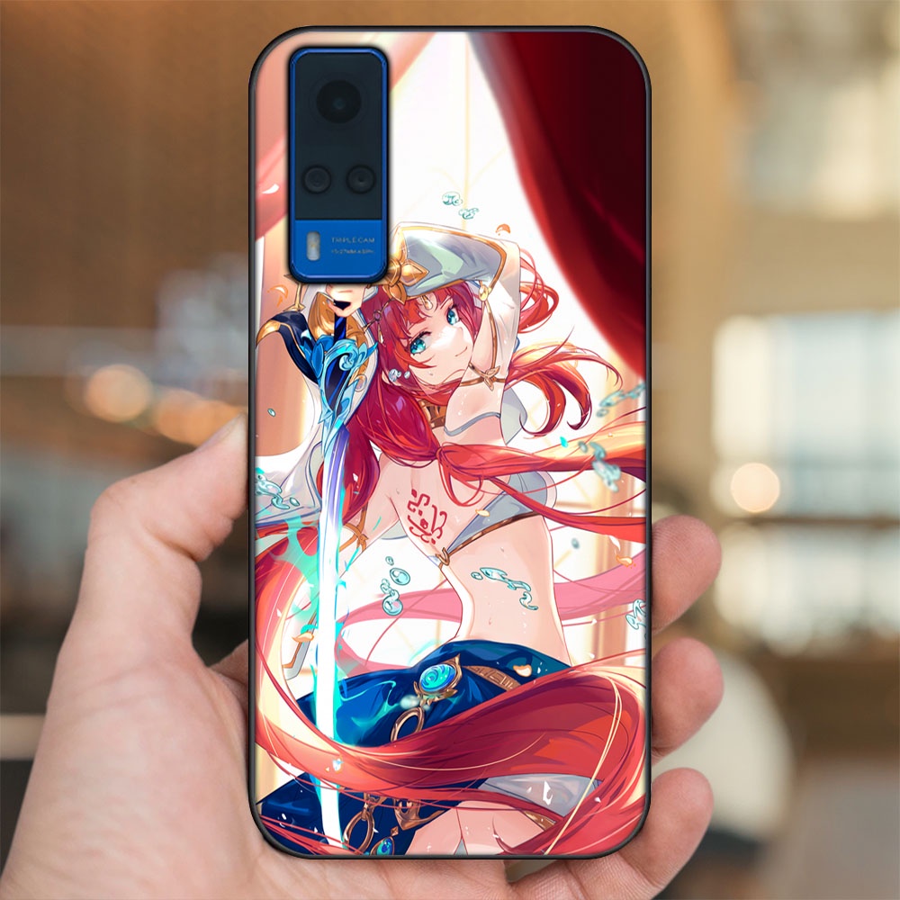 Ốp lưng Vivo Y51 2020, Y53s viền đen in hình Nilou Genshin Impact