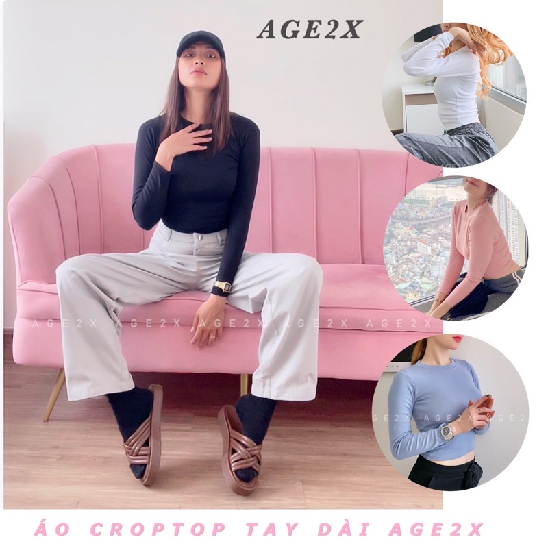 ÁO CROPTOP TAY DÀI AGE2X Nằm trong TOP các sản phẩm thường xuyên cháy hàng của SHOP