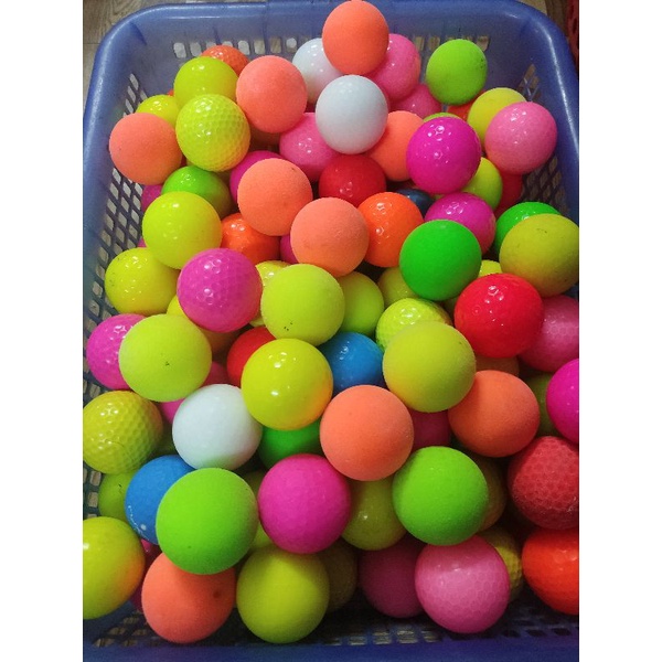 Bóng Golf Màu 2 Lớp Chất Lượng Tốt, Bóng Golf Dành Cho Sân Tập/ Goler Tập Tại Nhà