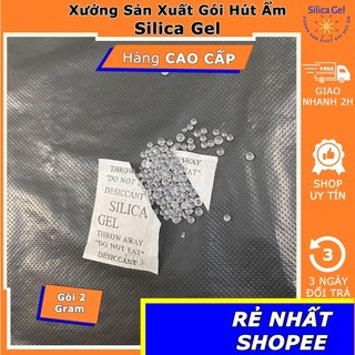Túi gói hút ẩm 2g - đóng túi 100gram - hạt hút ẩm silica gel