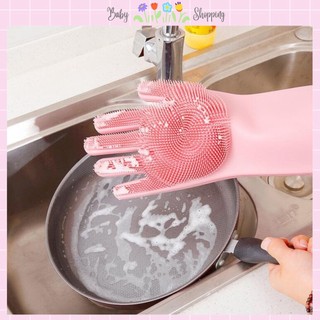 Găng tay rửa chén 2in1 đa năng loại dày Baby Shopping