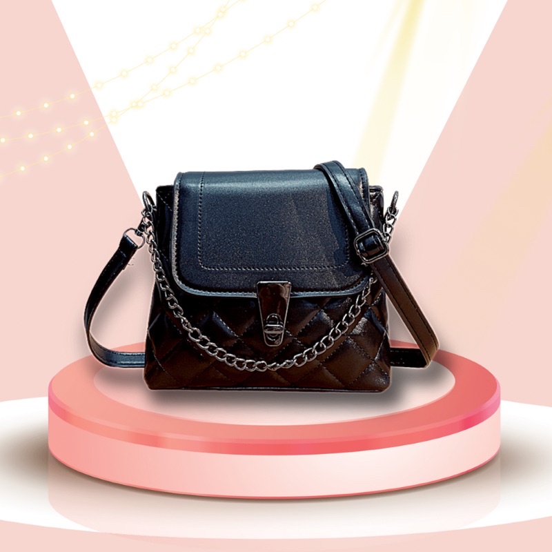 Túi Xách Đeo chéo khóa xoay Oxatyl Da PU mềm phù hợp mang đi chơi, dạo phố