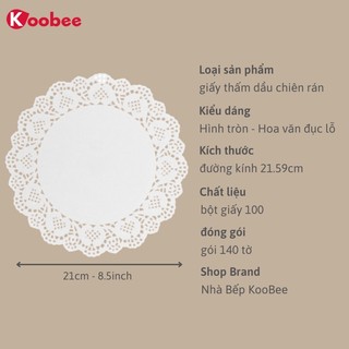 GIẤY THẤM DẦU THỰC PHẨM ĐỒ CHIÊN RÁN [140tờ]