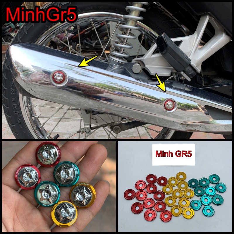 Full 11 ỐC Dàn Áo SALAYA+Lông Đền Wave 100,110,50cc