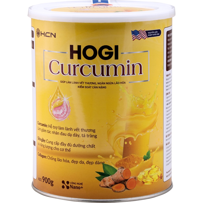 Sữa Curcumin Hogi Cung Cấp Dưỡng Chất Tăng Cường Đề Kháng Chống Lão Hoá Hộp 900gr