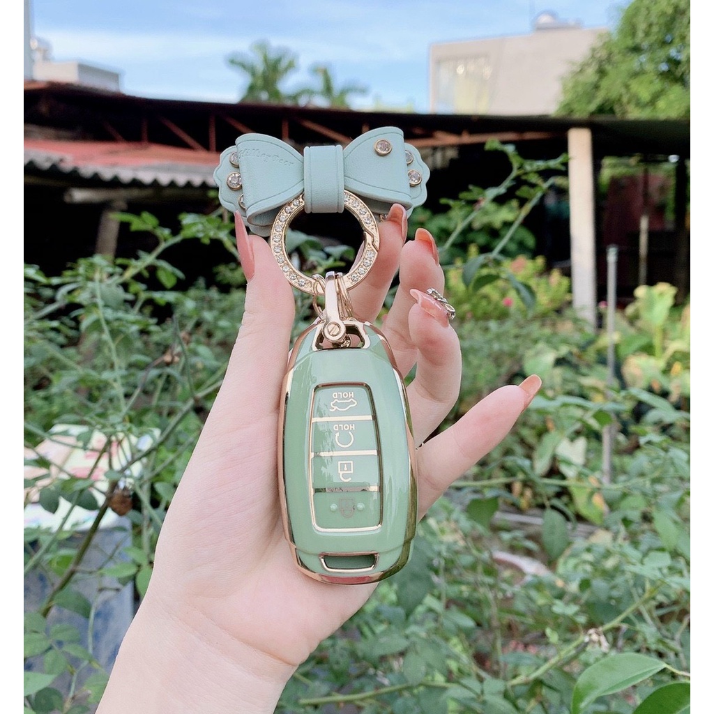 Ốp chìa khóa xe các dòng xe HUYNDAI: Huyndai Kona, Santafe, Accent( loại 4 nút bấm),...Bọc khóa xe ô tô TPU bảovệ khóa