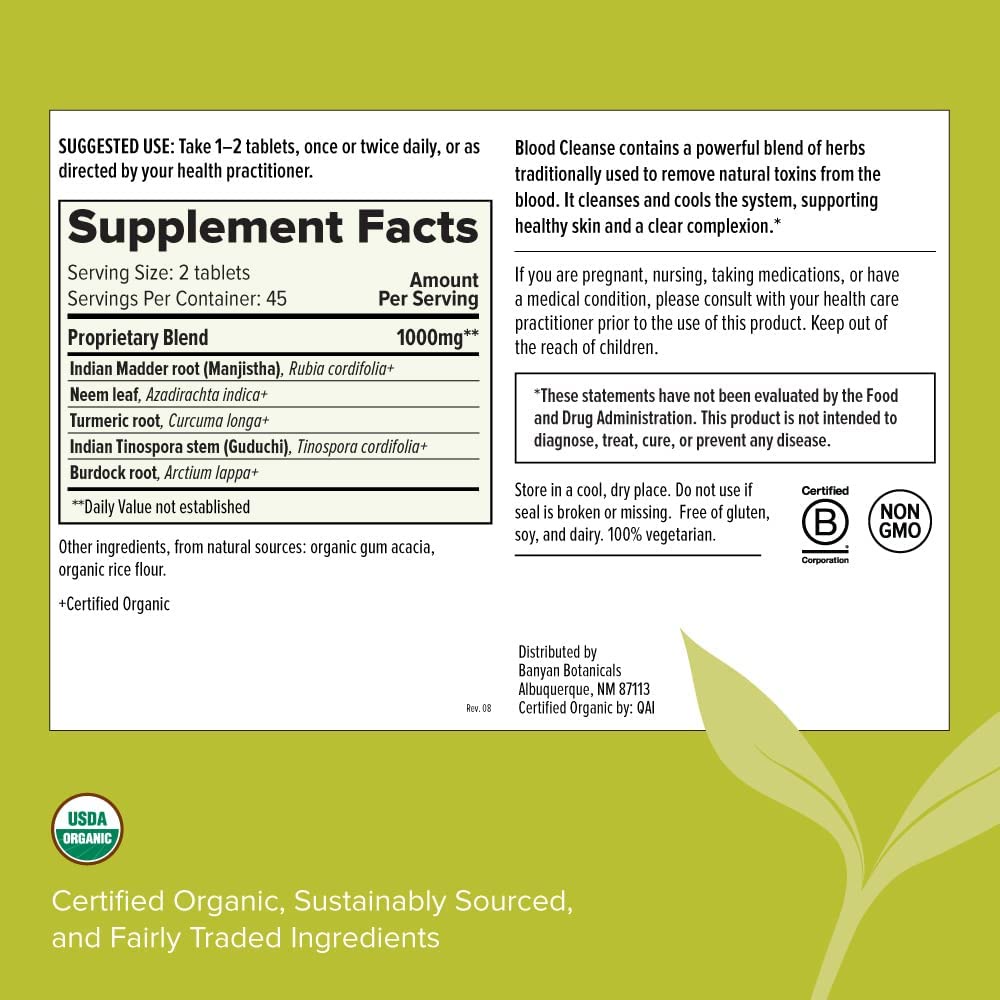 Viên thanh lọc bổ máu Banyan Blood Cleanse 90 viên