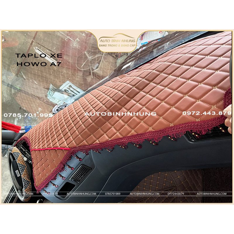 Thảm Taplo xe Howo A7 375,420, Howo sitrak T7H 440...