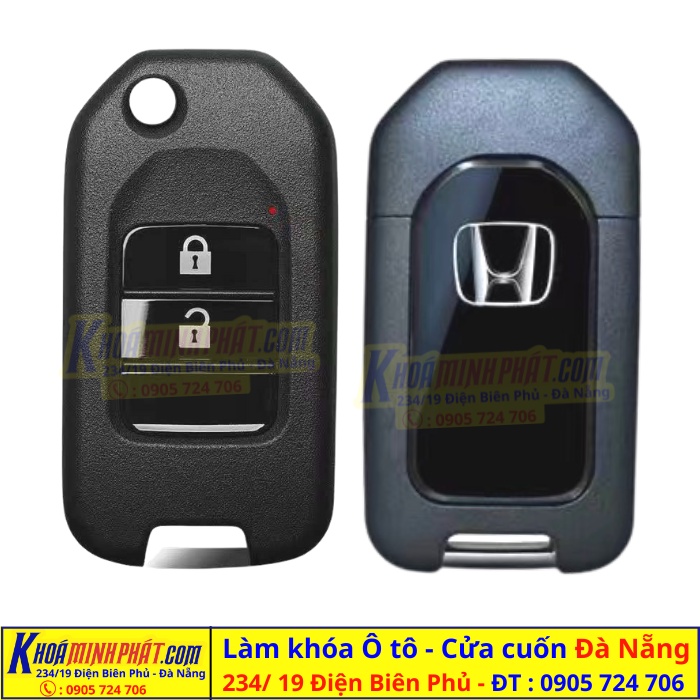 Vỏ chìa khoá độ gập xe Honda Civic, City, Accord, CRV mẫu V32