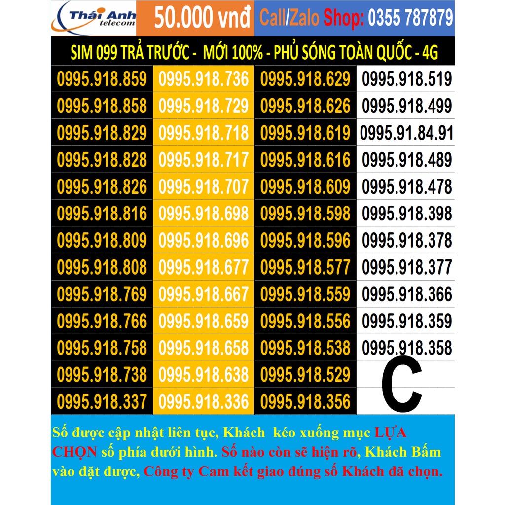 SIM 099 TRẢ TRƯỚC - CHỌN SỐ - PHỦ SÓNG TOÀN QUỐC, NGHE GỌI, 4G, CHƯA LÀM BẤT KỲ DỊCH VỤ NÀO,KÍCH HOẠT DỄ DÀNG, NHANH