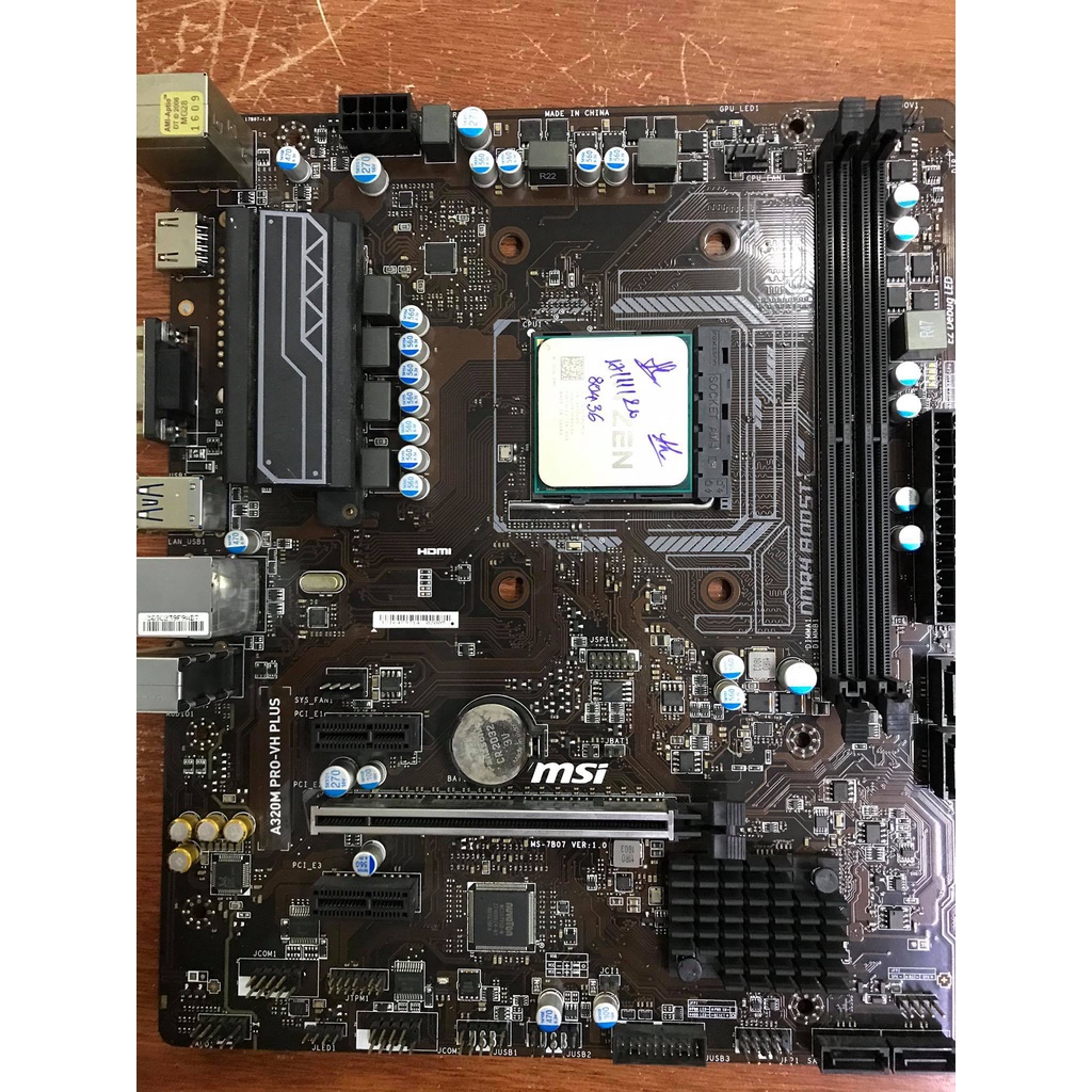 Combo Main MSI,ASUS A320M vs CPU AMD Ryzen 3 2200G