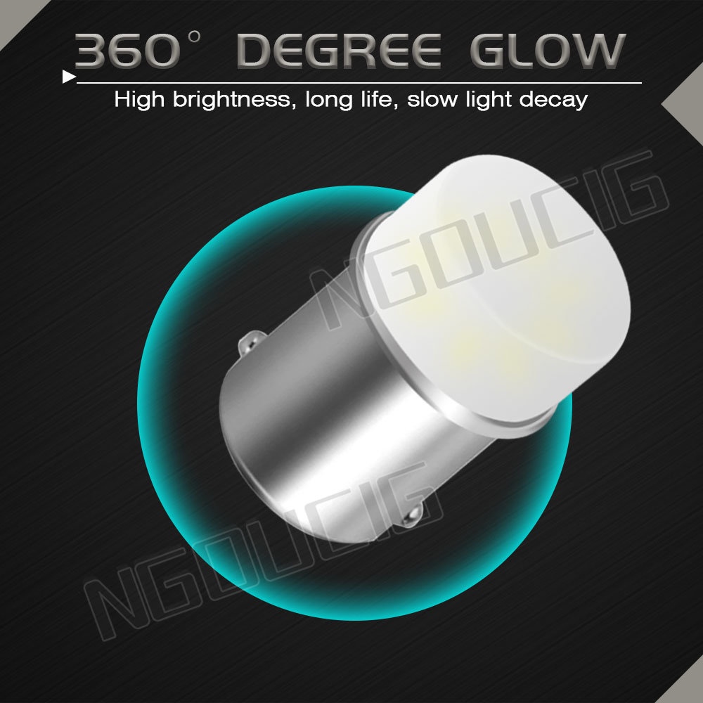 Bóng Đèn Phanh Xe Hơi / Xe Máy NGOUCIG 2022 New 1156 LED 1157 BAY15D P21W 5W DRL BA15S P21W