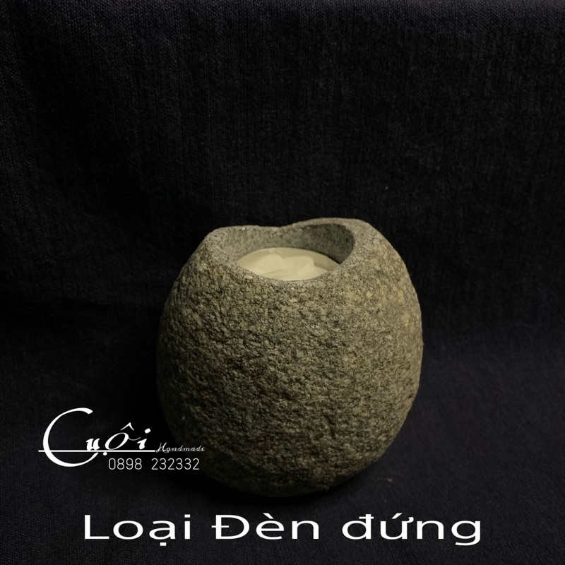 Đèn nến đá cuội