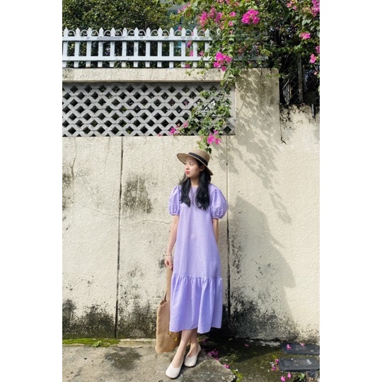 Đầm Lyzie sọc tím