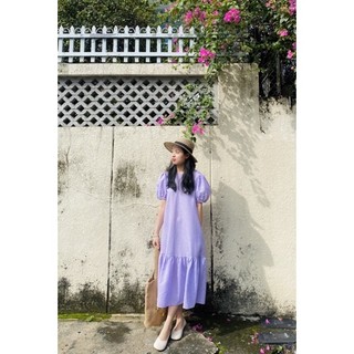 Đầm Lyzie sọc tím