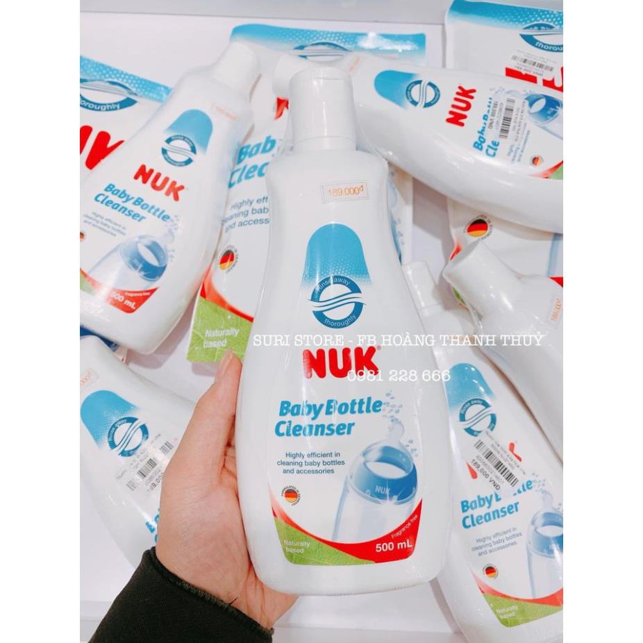 Nước rửa bình sữa NUK chai 500ml