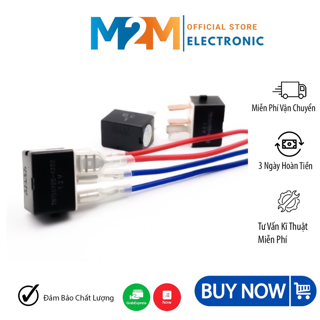 Relay 12V40A 4 Chân DENSO TN156700-4300 Kèm Dây Có Sẵn Đầu - ShopLinhKien.HN