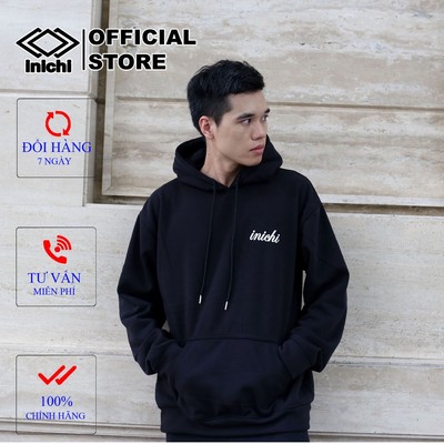 Áo hoodie trơn nam nữ thời trang INICHI A1103 form rộng