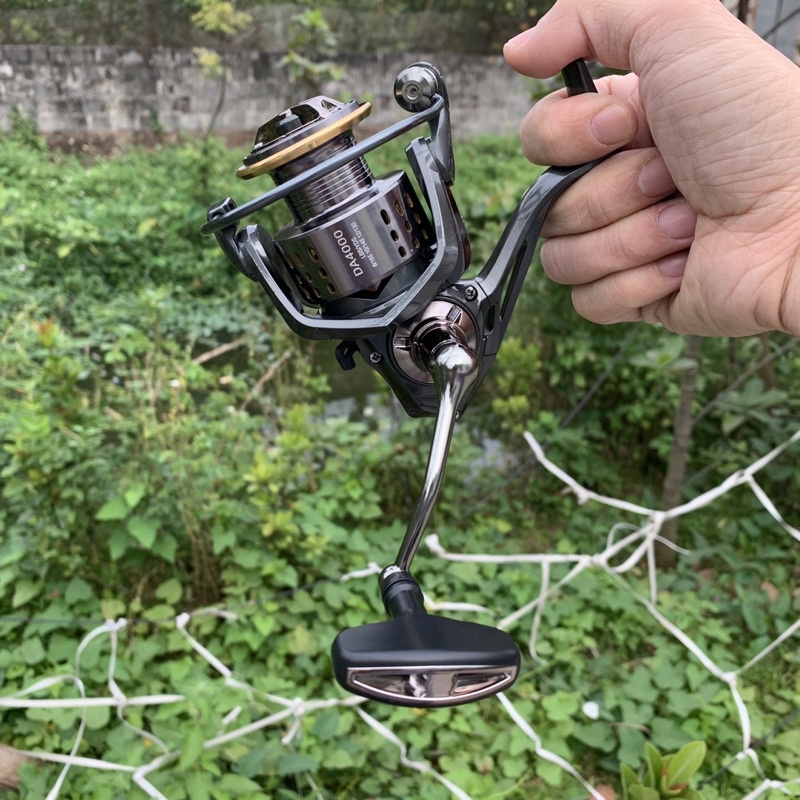 Máy câu cá kim loại Deukio DA 3 bạc đạn quay mượt tải khoẻ